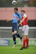 9 July 2010; Derek Doyle, St Patrick's Athletic, in action against Ciaran Kilduff, UCD. Airtricity League Premier Division, St Patrick's Athletic v UCD, Richmond Park, Dublin. Picture credit: David Maher / SPORTSFILE