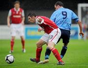 9 July 2010; Derek Doyle, St Patrick's Athletic, in action against Ciaran Kilduff, UCD. Airtricity League Premier Division, St Patrick's Athletic v UCD, Richmond Park, Dublin. Picture credit: David Maher / SPORTSFILE