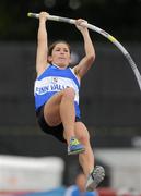 10 July 2010; Tori Pena, Finn Valley AC, in action during the Women's Pole Vault where she jumped a new Irish record of 4.15m during the Woodie's DIY AAI Senior Track & Field Championships. Morton Stadium, Santry, Dublin. Picture credit: Brendan Moran / SPORTSFILE