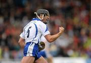 11 July 2010; Tony Browne, Waterford, celebrates after scoring his side's second goal, to level the scores. Munster GAA Hurling Senior Championship Final, Cork v Waterford, Semple Stadium, Thurles, Co. Tipperary. Picture credit: Stephen McCarthy / SPORTSFILE