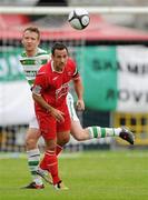 11 July 2010; Aidan Price, Shamrock Rovers, in action against Neale Fenn, Dundalk. Airtricity League Premier Division, Shamrock Rovers v Dundalk, Tallaght Stadium, Tallaght, Dublin. Picture credit: David Maher / SPORTSFILE