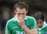 11 July 2010; A dejected Fermanagh captain James Sherry after the game. GAA Football All-Ireland Senior Championship Qualifier Round 2, Fermanagh v Armagh, Brewster Park, Enniskillen, Co. Fermanagh. Picture credit: Oliver McVeigh / SPORTSFILE