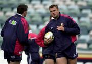 2 July 2001; Jeremy Davidson, British and Irish Lions training in Bruce Stadium, Canberra, Australia. Rugby. Picture credit; Matt Browne / SPORTSFILE *EDI*