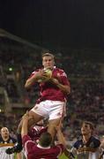 3 July 2001; Jeremy Davidson, British and Irish Lions takes the ball in the lineout, ACT Brumbies. ACT Brumbies v British and Irish Lions, Bruce Stadium, Canberra, Australia. Rugby. Picture credit; Matt Browne / SPORTSFILE