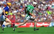 1 July 2001; Paul O'Grady of Limerick in action against John Carroll of Tipperary during the Guinness Munster Senior Hurling Final match between Tipperary and Limerick at Páirc Uí Chaoimh in Cork. Photo by Ray McManus/Sportsfile
