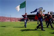 1 July 2001; The Artane Boys Band pictured during the pre match parade before the Guinness Munster Senior Hurling Final match between Tipperary and Limerick at Páirc Uí Chaoimh in Cork. Photo by Damien Eagers/Sportsfile