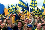 1 July 2001; Roscommon supporters celebrate following the Bank of Ireland Connacht Senior Football Championship Final match between Roscommon and Mayo at Dr. Hyde Park in Roscommon. Photo by David Maher/Sportsfile