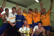 1 July 2001; Roscommon players and officials in the dressing rooms following the Bank of Ireland Connacht Senior Football Championship Final match between Roscommon and Mayo at Dr. Hyde Park in Roscommon. Photo by David Maher/Sportsfile