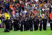 8 July 2001; Members of The Garda Band pictured during the pre match parade, Kilkenny v Wexford, Guinness Leinster Senior Hurling Championship Final, Croke Park, Dublin. Picture credit; Ray McManus / SPORTSFILE