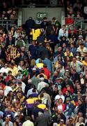 8 July 2001; Wexford fans leave the ground a couple of minutes before the end of the game. Kilkenny v Wexford, Guinness Leinster Senior Hurling Championship Final, Croke Park, Dublin. Picture credit; Brendan Moran / SPORTSFILE