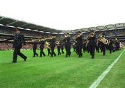 8 July 2001; The Garda band play during the pre-match parade. Kilkenny v Wexford, Leinster Senior Hurling Championship Final, Croke Park, Dublin. Picture credit; Pat Murphy / SPORTSFILE