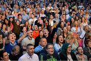 9 June 2016; A crowd watches Aslan perform during the Bulmer's Evening Meeting in Leopardstown, Co. Dublin. Photo by Cody Glenn/Sportsfile