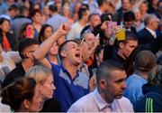 9 June 2016; The crowd watches Aslan perform during the Bulmer's Evening Meeting in Leopardstown, Co. Dublin. Photo by Cody Glenn/Sportsfile