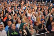 9 June 2016; The crowd watches Aslan perform during the Bulmer's Evening Meeting in Leopardstown, Co. Dublin. Photo by Cody Glenn/Sportsfile