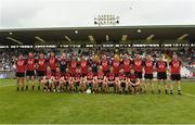 5 June 2016; The Down squad before the Ulster GAA Football Senior Championship Quarter-Final between Monaghan and Down in St Tiernach's Park, Clones, Co. Monaghan. Picture by Philip Fitzpatrick/Sportsfile.