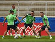11 June 2016; Robbie Keane of Republic of Ireland with Wes Hoolahan, Glenn Whelan and Aiden McGeady in action during squad training in Versailles, Paris, France. Photo by David Maher/Sportsfile