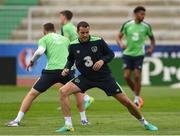 11 June 2016; John O'Shea of Republic of Ireland in action during squad training in Versailles, Paris, France. Photo by David Maher/Sportsfile