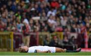 11 June 2016; Patrick Lambie of South Africa lies injured after a clash with CJ Stander of Ireland, who was subsequently shown a red card, during the 1st test of the Castle Lager Incoming series between South Africa and Ireland at the DHL Newlands Stadium in Cape Town, South Africa. Photo by Brendan Moran/Sportsfile