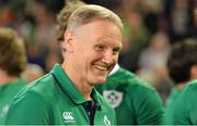 11 June 2016; Ireland head coach Joe Schmidt reacts after the final whistle in the 1st test of the Castle Lager Incoming series between South Africa and Ireland at the DHL Newlands Stadium in Cape Town, South Africa. Photo by Brendan Moran/Sportsfile