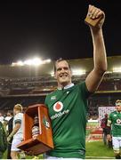 11 June 2016; Devin Toner of Ireland celebrates after the 1st test of the Castle Lager Incoming series between South Africa and Ireland at the DHL Newlands Stadium in Cape Town, South Africa. Photo by Brendan Moran/Sportsfile
