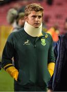 11 June 2016; Patrick Lambie of South Africa, who was stretchered off during the game, makes his way to the dressing room after the 1st test of the Castle Lager Incoming series between South Africa and Ireland at the DHL Newlands Stadium in Cape Town, South Africa. Photo by Brendan Moran/Sportsfile