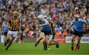 11 June 2016; Liam Rushe of Dublin in action against Colin Fennelly, left, and TJ Reid of Kilkenny during their Leinster GAA Hurling Senior Championship Semi-Final match between Dublin and Kilkenny at O'Moore Park in Portlaoise, Co. Laois. Photo by Daire Brennan/Sportsfile