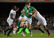 11 June 2016; Jared Payne of Ireland is tackled by Lwazi Mvovo, left, and Rudy Paige of South Africa during the 1st test of the Castle Lager Incoming series between South Africa and Ireland at the DHL Newlands Stadium in Cape Town, South Africa. Photo by Brendan Moran/Sportsfile