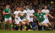 11 June 2016; Elton Jantjies of South Africa is tackled by Andrew Trimble of Ireland during the 1st test of the Castle Lager Incoming series between South Africa and Ireland at the DHL Newlands Stadium in Cape Town, South Africa. Photo by Brendan Moran/Sportsfile