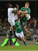 11 June 2016; Lwazi Mvovo of South Africa gains possession ahead of Andrew Trimble of Ireland during the 1st test of the Castle Lager Incoming series between South Africa and Ireland at the DHL Newlands Stadium in Cape Town, South Africa. Photo by Brendan Moran/Sportsfile