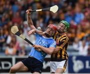 11 June 2016; Ryan O'Dwyer of Dublin in action against Joey Holden of Kilkenny during their Leinster GAA Hurling Senior Championship Semi-Final match between Dublin and Kilkenny at O'Moore Park in Portlaoise, Co. Laois. Photo by Ray McManus/Sportsfile