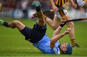 11 June 2016; Daire Plunkett wins possession, of the sliothar, for Dublin during the Leinster GAA Hurling Senior Championship Semi-Final match between Dublin and Kilkenny at O'Moore Park in Portlaoise, Co. Laois. Photo by Ray McManus/Sportsfile