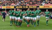 11 June 2016; The Ireland team before the 1st test of the Castle Lager Incoming series between South Africa and Ireland at the DHL Newlands Stadium in Cape Town, South Africa. Photo by Brendan Moran/Sportsfile
