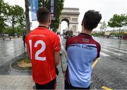 12 June 2016; Republic of Ireland supporters take in the sights at the Arc de Triomphe during UEFA Euro 2016 in Paris, France. Photo by Stephen McCarthy/Sportsfile