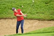 12 June 2016; Sierra Brooks of USA plays from a bunker onto the 11th green during the singles at day three of the Curtis Cup Matches at Dun Laoghaire Golf Club in Enniskerry, Co. Wicklow. Photo by Matt Browne/Sportsfile