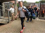 12 June 2016; Peter Cunningham of Offaly arrives with teammates ahead of the Leinster GAA Football Senior Championship Quarter-Final match between Westmeath and Offaly at Cusack Park in Mullingar, Co. Westmeath. Photo by Seb Daly/Sportsfile