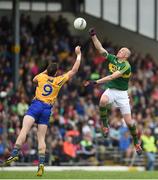 12 June 2016; Kieran Donaghy of Kerry in action against Cathal O'Connor of Clare during the Munster GAA Football Senior Championship Semi-Final match at Fitzgerald Stadium in Killarney, Co. Kerry. Photo by Diarmuid Greene/Sportsfile