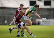 12 June 2016; Niall Darby of Offaly in action against Killian Daly and John Connellan of Westmeath during the Leinster GAA Football Senior Championship Quarter-Final match between Westmeath and Offaly at Cusack Park in Mullingar, Co. Westmeath. Photo by Seb Daly/Sportsfile