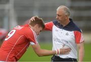 12 June 2016; Cork manager Peadar Healy with Ian Maguire prior to their Munster GAA Football Senior Championship Semi-Final match between Tipperary and Cork at Semple Stadium in Thurles, Co Tipperary. Photo by Piaras Ó Mídheach/Sportsfile