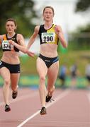 10 July 2010; Joanne Cuddihy, Kilkenny City Harriers AC, in action during the Women's 400m heats at the Woodie's DIY AAI Senior Track & Field Championships. Morton Stadium, Santry, Dublin. Picture credit: Brendan Moran / SPORTSFILE