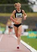 10 July 2010; Maria McCambridge, Letterkenny AC, leads the field on her way to winning the Women's 5000m final at the Woodie's DIY AAI Senior Track & Field Championships. Morton Stadium, Santry, Dublin. Picture credit: Brendan Moran / SPORTSFILE