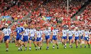 11 July 2010; The Waterford team during the parade ahead of the match. Munster GAA Hurling Senior Championship Final, Cork v Waterford, Semple Stadium, Thurles, Co. Tipperary. Picture credit: Barry Cregg / SPORTSFILE