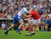 11 July 2010; Eoin Kelly, Waterford, is tackled by Shane O' Neill, Cork. Munster GAA Hurling Senior Championship Final, Cork v Waterford, Semple Stadium, Thurles, Co. Tipperary. Picture credit: Barry Cregg / SPORTSFILE