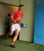 11 July 2010; Cork captain Kieran Murphy leads out the team. Munster GAA Hurling Senior Championship Final, Cork v Waterford, Semple Stadium, Thurles, Co. Tipperary. Picture credit: Ray McManus / SPORTSFILE