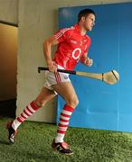 11 July 2010; Cork full-back Eoin Cadogan runs out from the dressing room. Munster GAA Hurling Senior Championship Final, Cork v Waterford, Semple Stadium, Thurles, Co. Tipperary. Picture credit: Ray McManus / SPORTSFILE