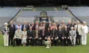 13 July 2010; Players, management and family members of the Down 1960 & 1961 All-Ireland Senior Football Winning Teams, pictured along with Siobhan Glennon, Sponsorship Manager, Lucozade Sport, front centre, at the ASJI / Lucozade Sport Luncheon to honour the Down 1960 & 1961 Teams. Croke Park, Dublin. Picture credit: Ray McManus / SPORTSFILE