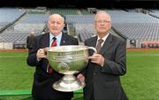 13 July 2010; Captains Paddy Doherty, left, 1961, and Kevin Mussen, 1960, at the ASJI / Lucozade Sport Luncheon to honour Down 1960 & 1961 All-Ireland Senior Football Winning Teams. Croke Park, Dublin. Picture credit: Ray McManus / SPORTSFILE