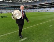 13 July 2010; Paddy Doherty, captain of the 1961 Down team, carries the Sam Maguire at the ASJI / Lucozade Sport Luncheon to honour Down 1960 & 1961 All-Ireland Senior Football Winning Teams. Croke Park, Dublin. Picture credit: Ray McManus / SPORTSFILE