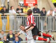 13 July 2010; Nyron Nosworthy, Sunderland, in action against John Tierney, Munster XI. Friendly in Aid of Shane Geoghegan Trust, Munster XI v Sunderland AFC, Thomond Park, Limerick. Picture credit: Diarmuid Greene / SPORTSFILE