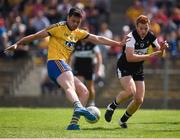 12 June 2016; Donie Shine of Roscommon in action against Noel Gaughan of Sligo during their Connacht GAA Football Senior Championship Semi-Final match between Roscommon and Sligo at Dr. Hyde Park in Roscommon. Photo by Ray McManus/Sportsfile