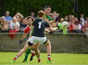 12 June 2016; Andrew Tormey of Meath in action against Kevin Toner, left, and Craig Lynch of Louth during their Leinster GAA Football Senior Championship Quarter-Final match between Meath and Louth at Parnell Park in Dublin. Photo by Daire Brennan/Sportsfile